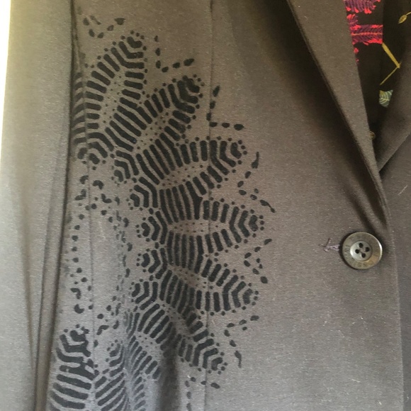Desigual Embroidered, Lined Blazer - Picture 4 of 10